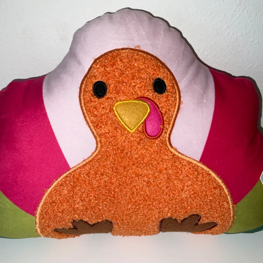 TARGET BULLSEYE'S PLAYGROUND COLORFUL TURKEY PILLOW - FALL / THANKSGIVING